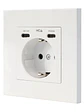 Nanocable Base Pared toma SCHUKO 2USB Max .2.4A - Miniatura 1