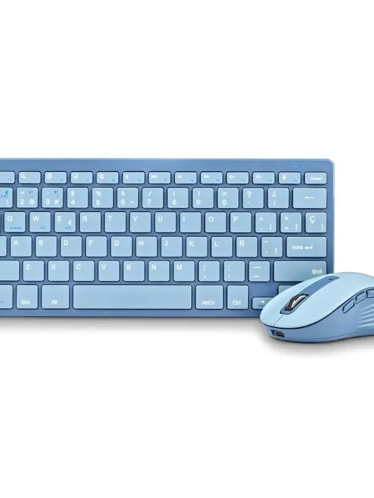 NGS KIT TECLADO Y RATON MULTIFUNCION RECARG AZUL 2