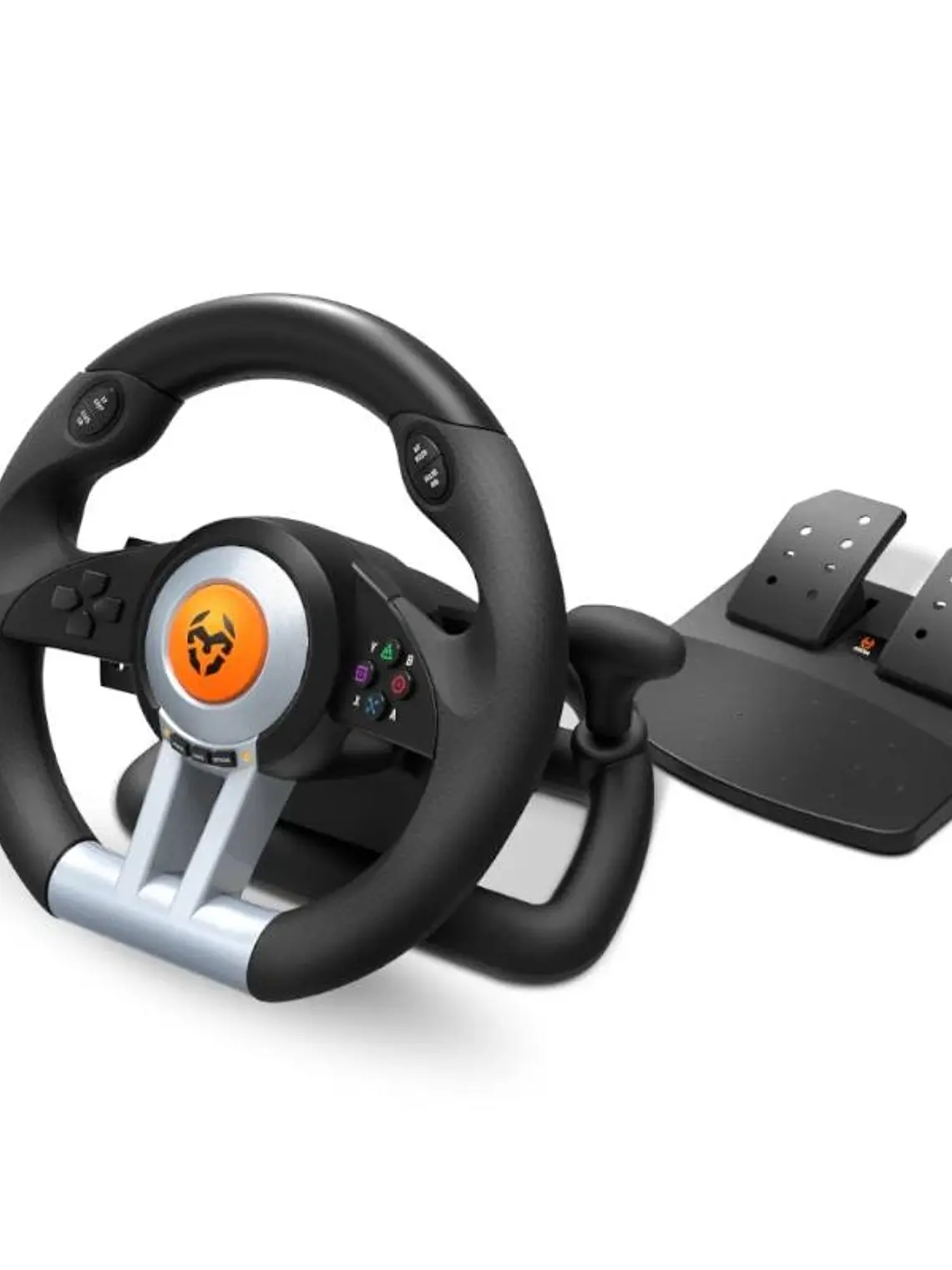 Krom Juego de Volante y pedales K-Wheel Multip. 1