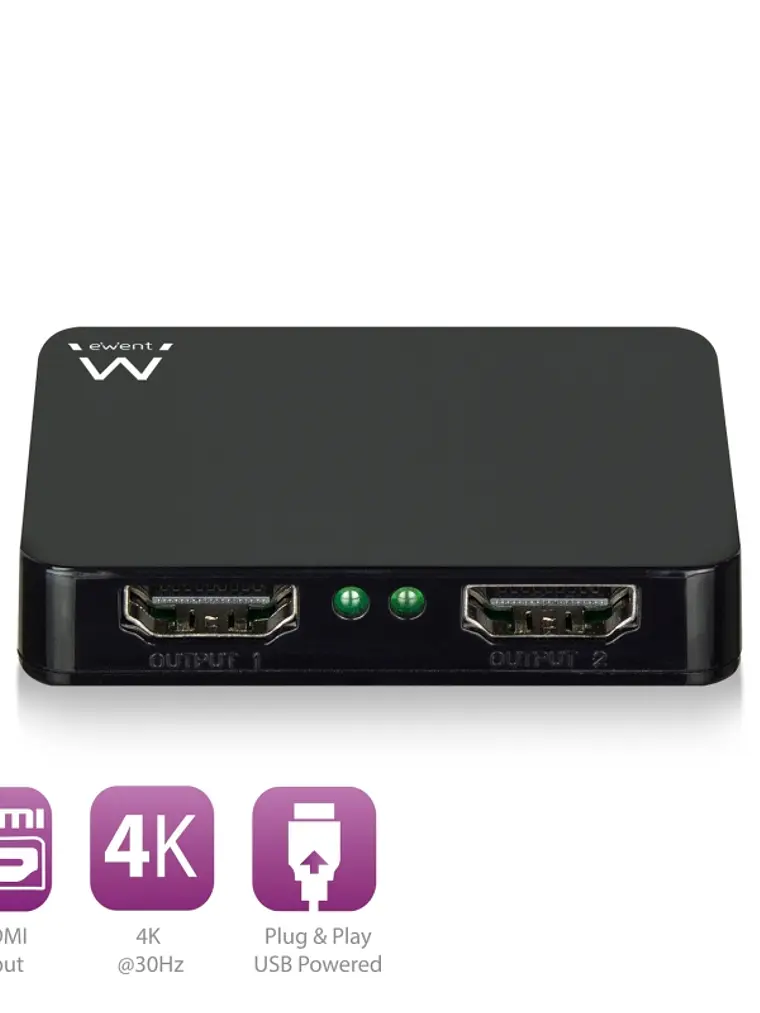 Ewent Divisor 4K HDMI 1x2 High Speed 1