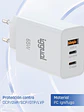 iggual Cargador triple USB-A + 2 x tipo C GaN 65W - Miniatura 3