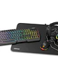 KROM KENTA PC Combo Gaming 4 en 1 RGB Negro - Miniatura 1