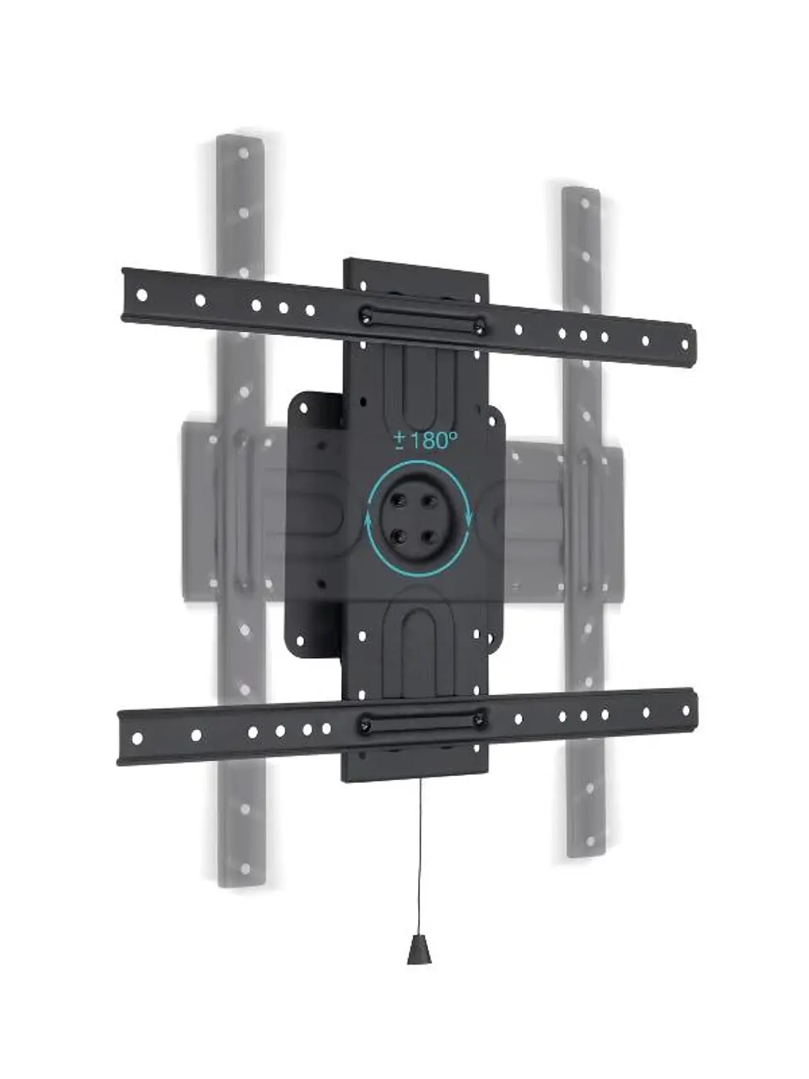 Tooq LP3780F-R Soporte pared rotación 360º Negro 2
