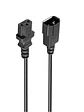 Ewent Cable alimentación VDE C14-C13, M/F, 1.80 m - Miniatura 1