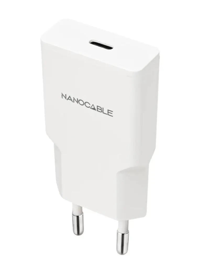 Nanocable Cargador USB-C/PD 20W   Blanco 1