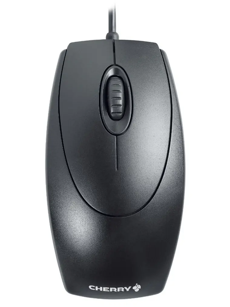 Cherry Ratón óptico Negro PS/2-USB 2