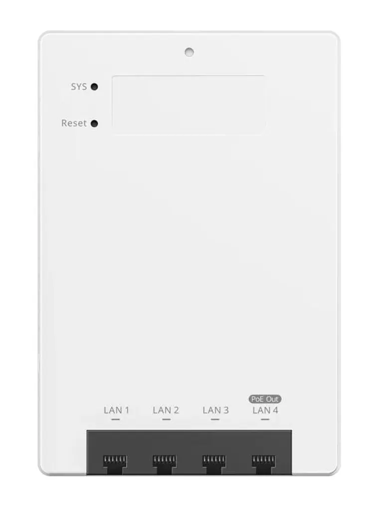 Reyee RAP72-Wall AP WiFi7 1x2,5Gb 4xGb Pared 4