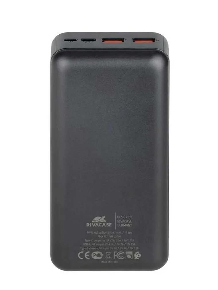 RIVACASE VA2103 30000 mAh 22,5W QC PD 3