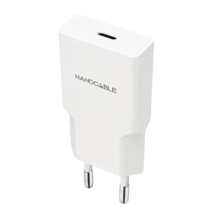 Nanocable Cargador USB-C/PD + USB-A/QC 30W Blanco