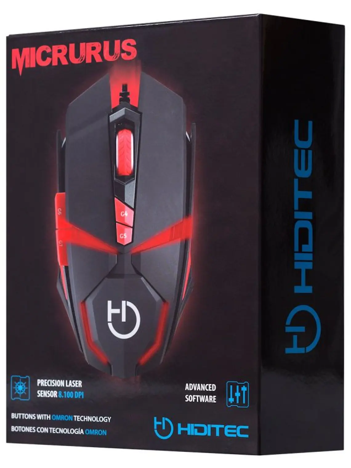 Hiditec Ratón Gaming Micrurus 8100DPI 2