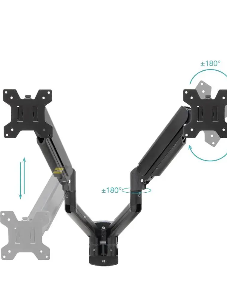 Tooq Soporte Pared LP1434TNR-B 2 brazo 13-34 Negro 2