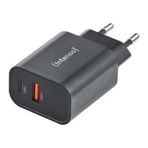 Intenso | Cargador pared GaN W30C² USB-C Negro