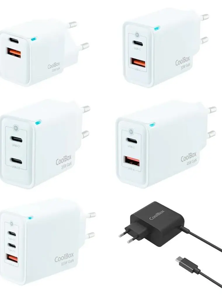 COOLBOX PACK 12 CARGADORES GAN2 + EXPOSITOR 2