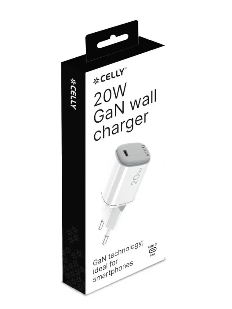 Celly Cargador Gan 1 UsbC 20W WH 3