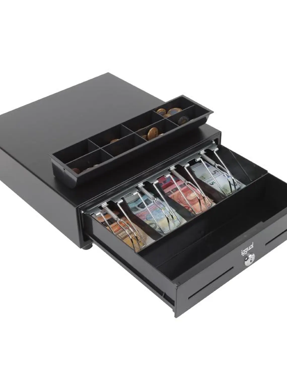 iggual Cajón Portamonedas IRON-XS 33cm 4+8 negro 2