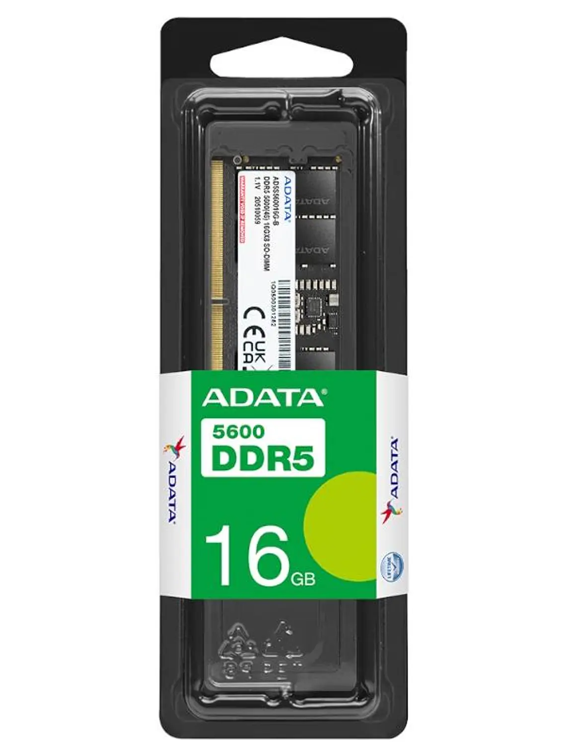 ADATA RAM AD5U560016G-S 16GB 5600Mhz DDR5 DIMM 3