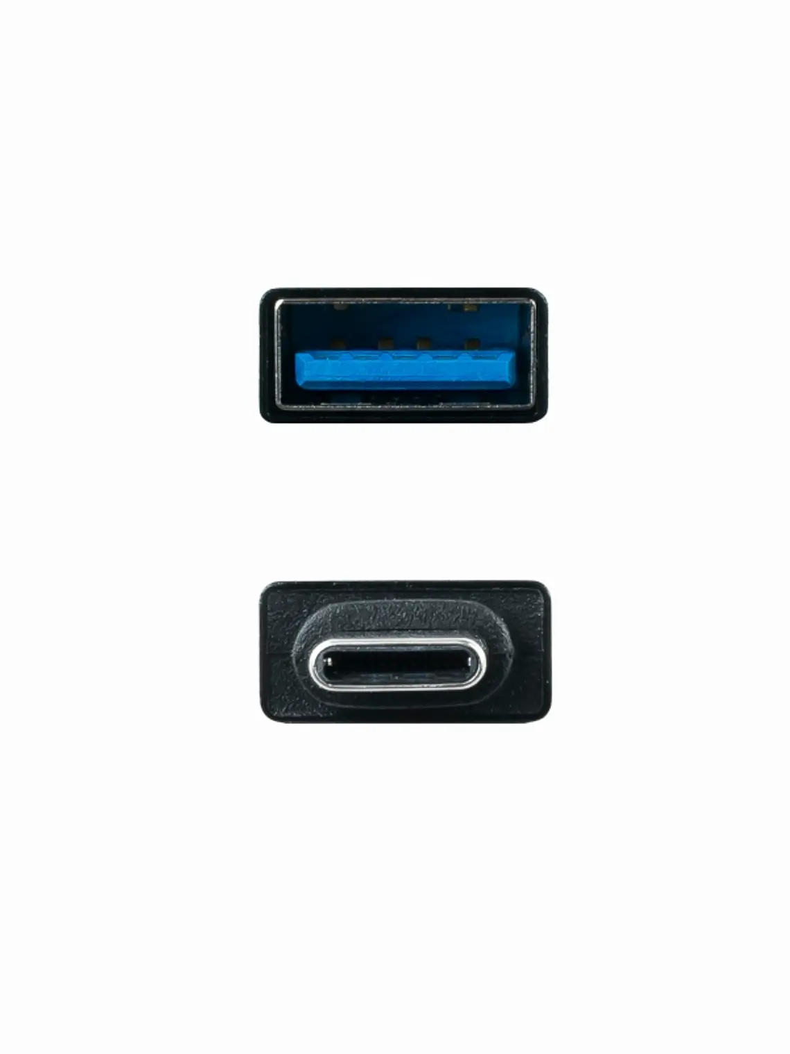 Nanocable Adaptador USB-C/M a USB3,1/H Aluminio 3