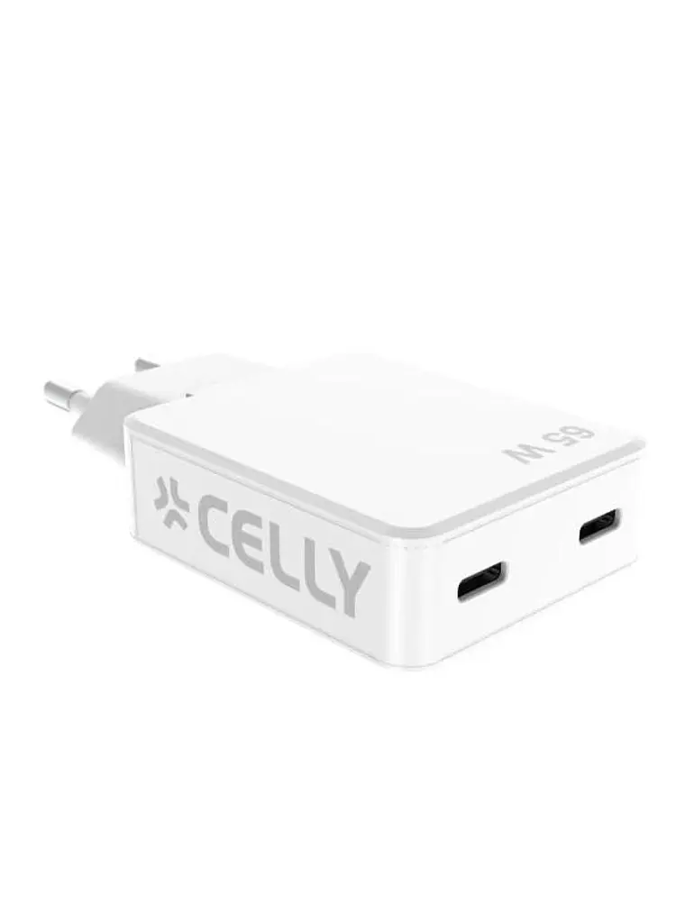 Celly Cargador  2 Usb-C 65w 1