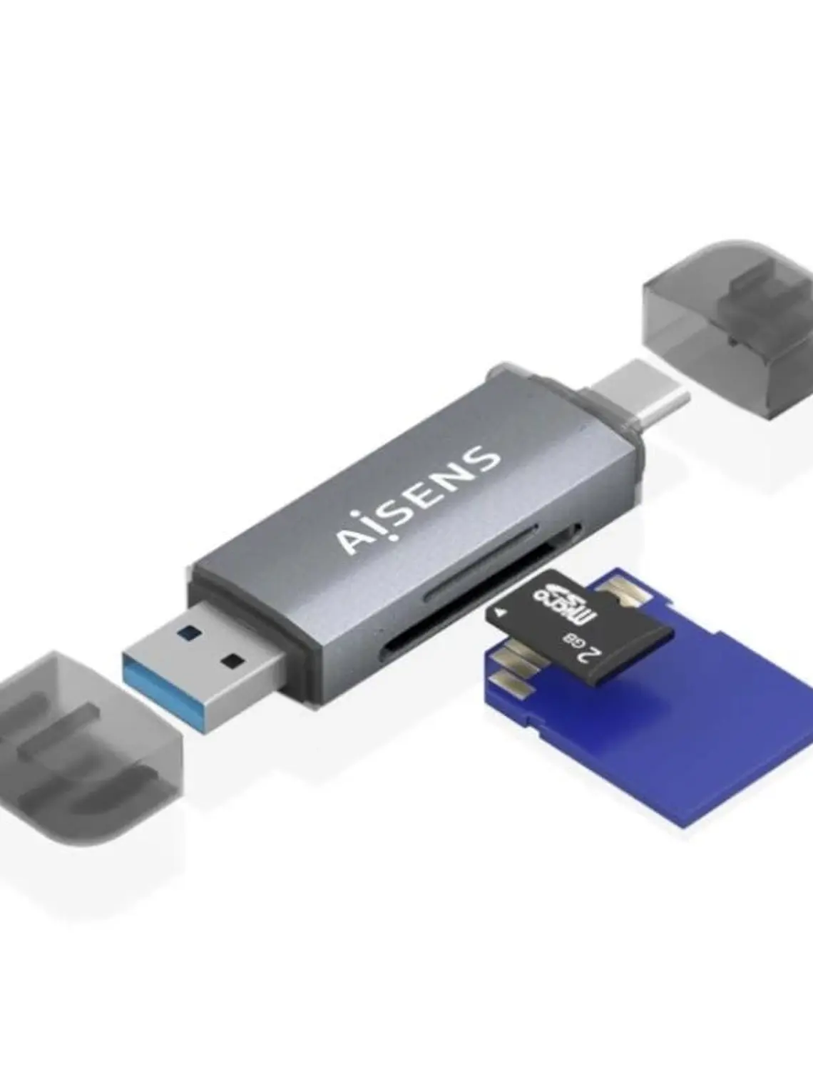 Aisens Lector SD MSD MMC RS-MMC MMC Micro USBC y A 1