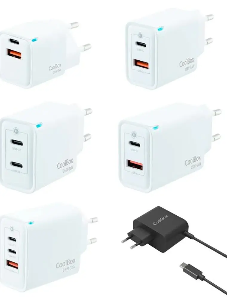 COOLBOX PACK 18 CARGADORES GAN + EXPOSITOR 2