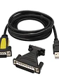 Nanocable Adaptador Usb a Serie  DB9M/25H - Miniatura 1