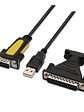 Nanocable Adaptador Usb a Serie  DB9M/25H - Miniatura 2