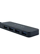 Aisens Hub USB 3.0 tipo A/M-4xtipo A/H negro 30cm - Miniatura 2