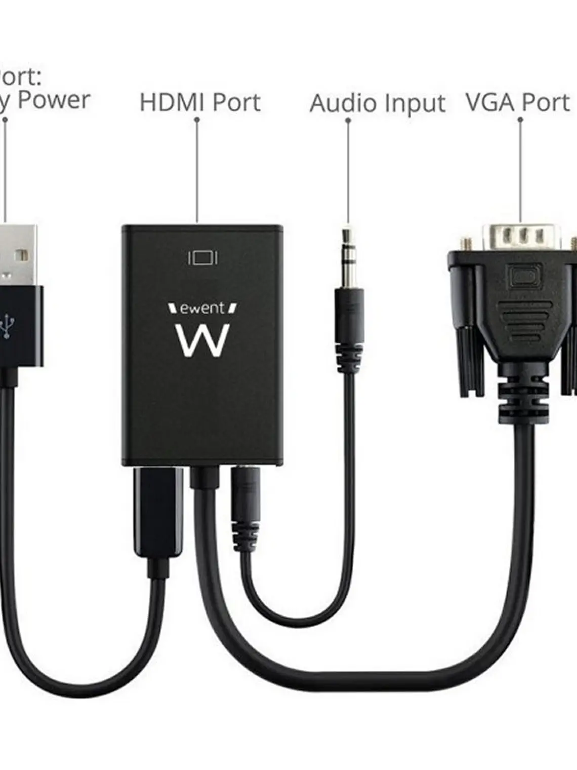 EWENT EW9866 Adaptador Vga/Hdmi con Audio 2