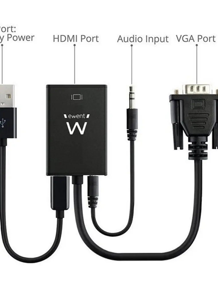 EWENT EW9866 Adaptador Vga/Hdmi con Audio 2