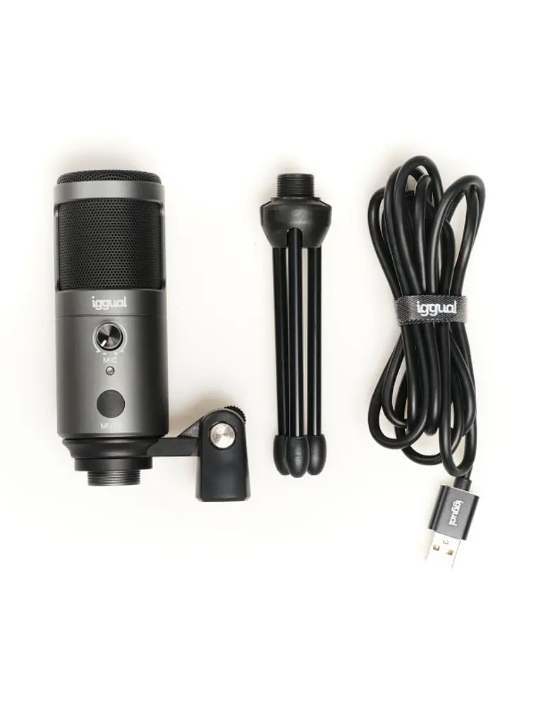 iggual Micrófono condensador Podcasting Pro gris 4