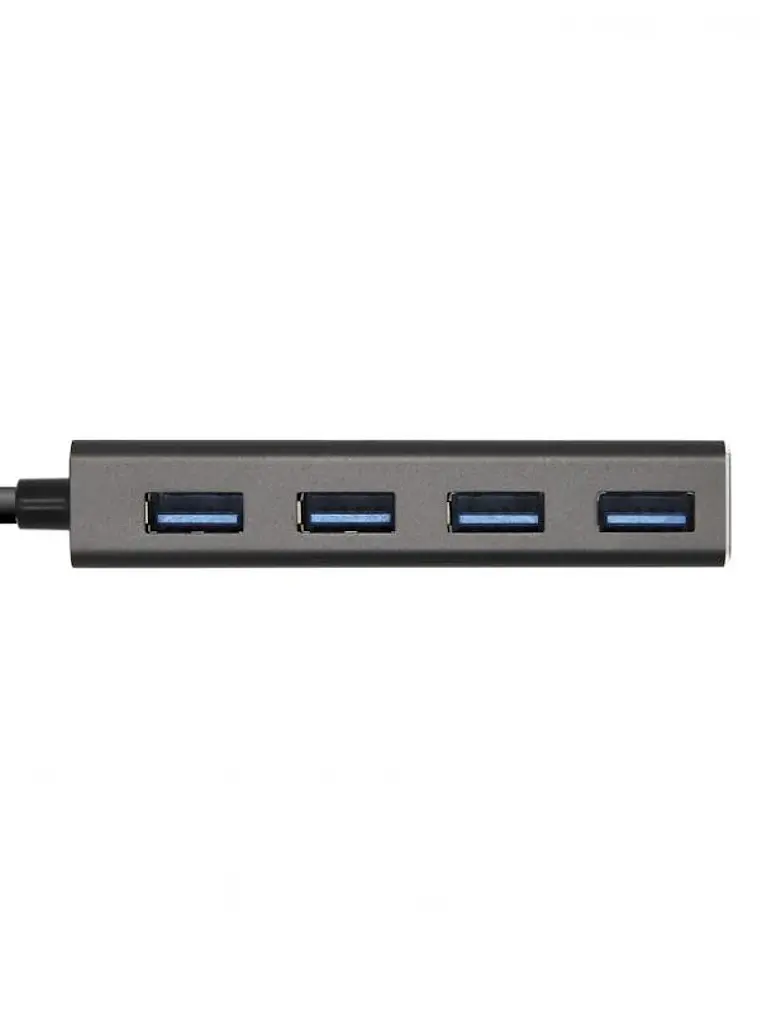Aisens Hub USB 3.1 USB-C/M-4xTipo A/H gris, 15cm 3