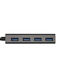 Aisens Hub USB 3.1 USB-C/M-4xTipo A/H gris, 15cm - Miniatura 3