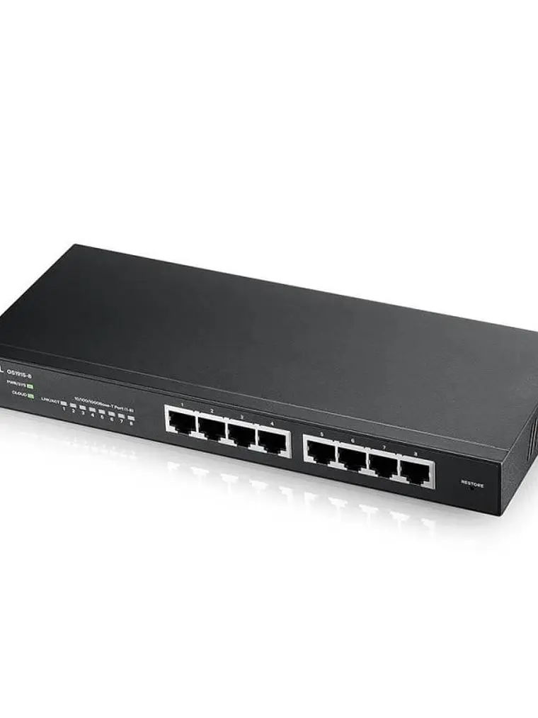 ZyXEL GS1915-8 Smart Switch 8xGbE Nebula Fanless 1