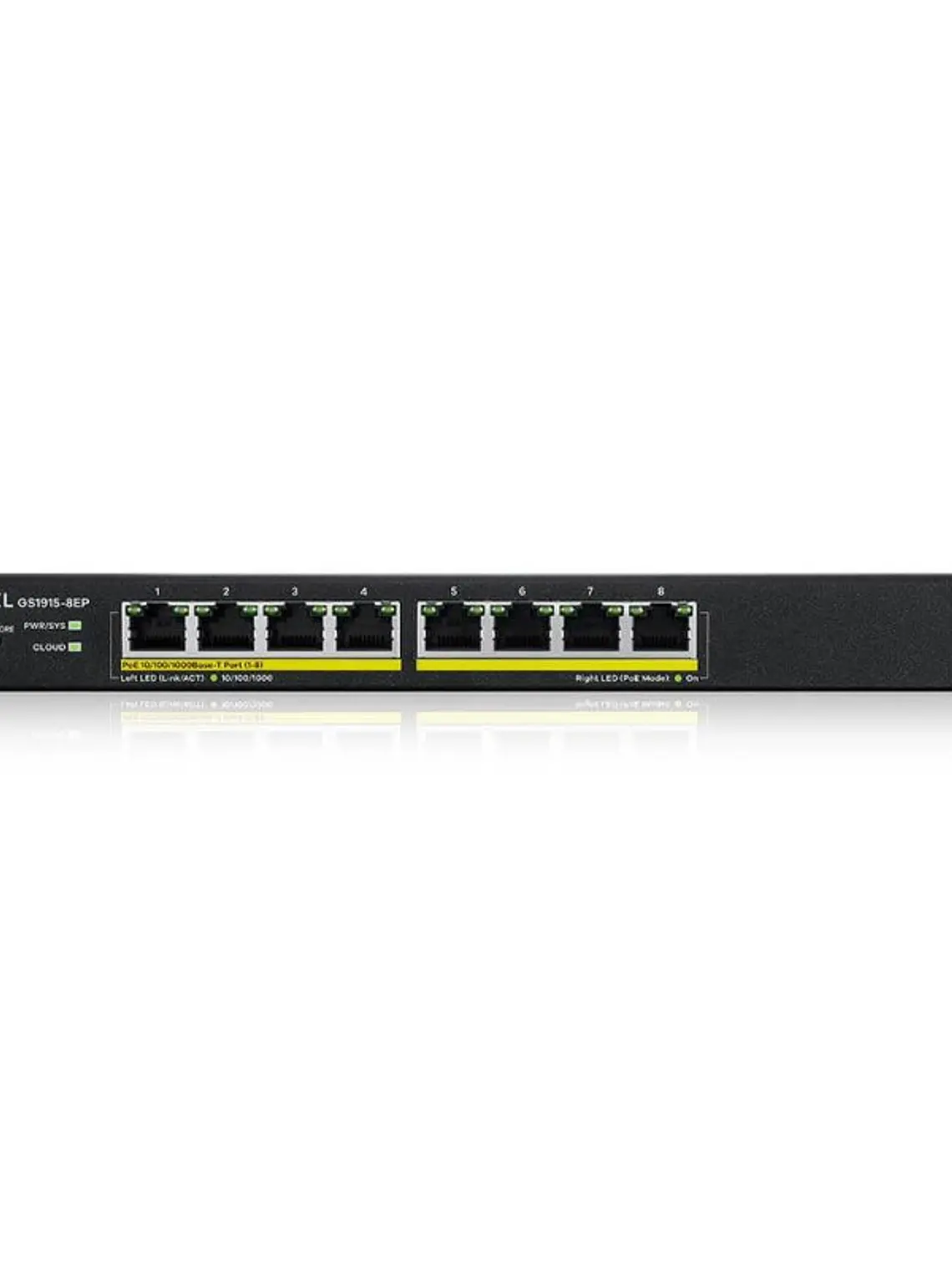 ZyXEL GS1915-8EP Smart Switch 8xGbE PoE 60W Nebula 4
