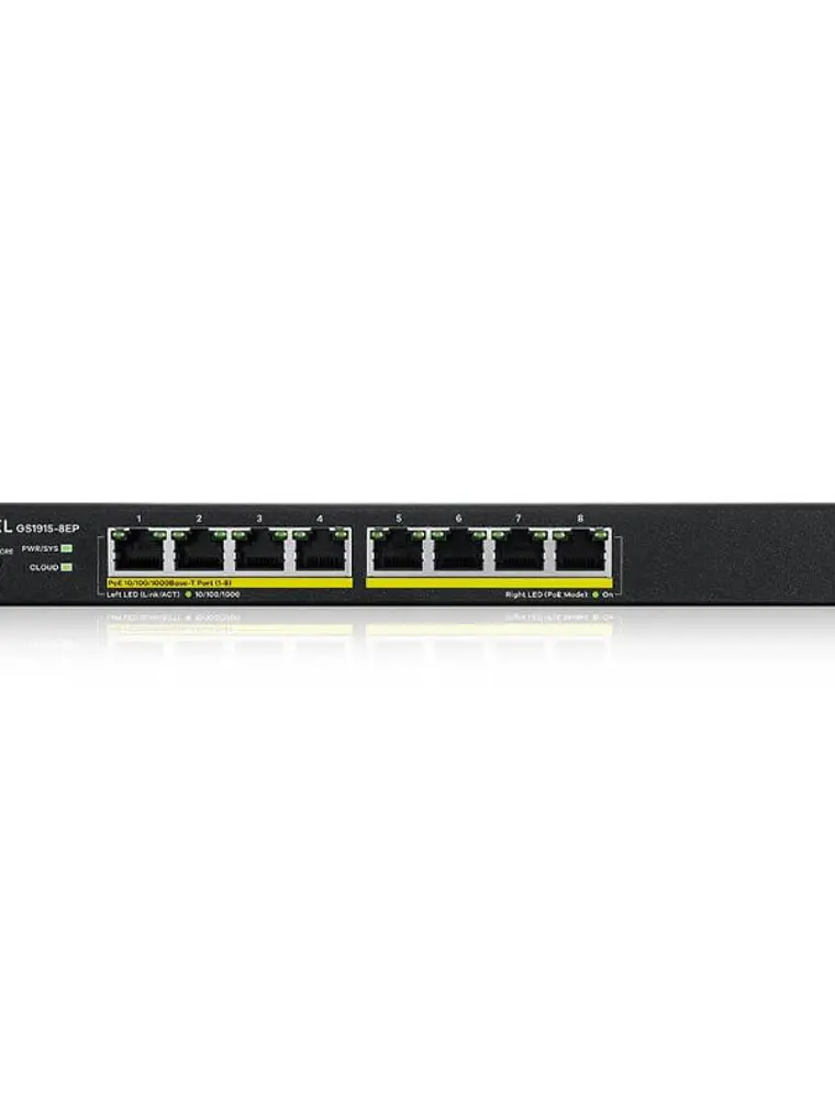 ZyXEL GS1915-8EP Smart Switch 8xGbE PoE 60W Nebula 4