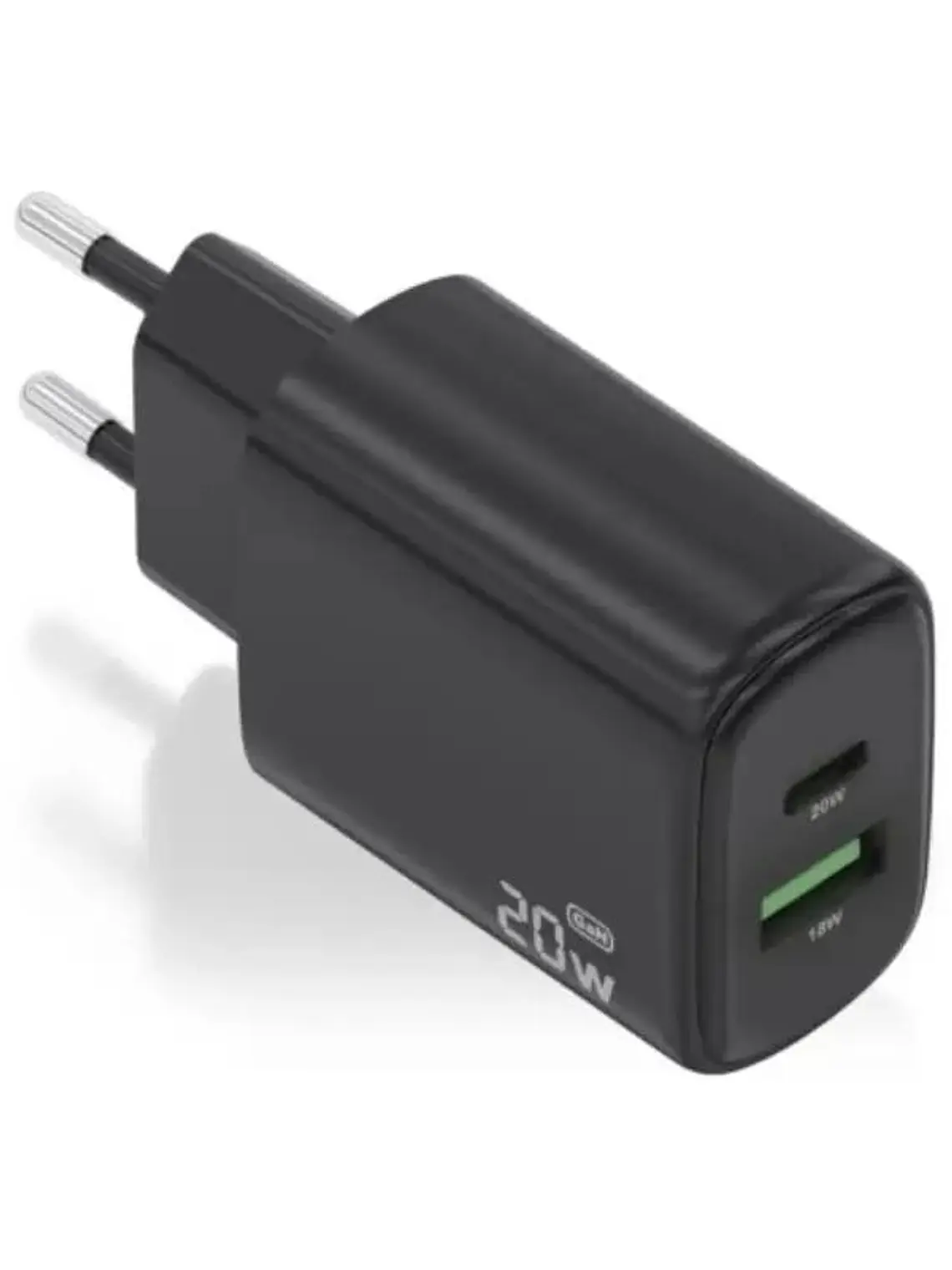 Aisens Cargador GaN 20W USB-C PD 3.0 USB-A QC3.0 1