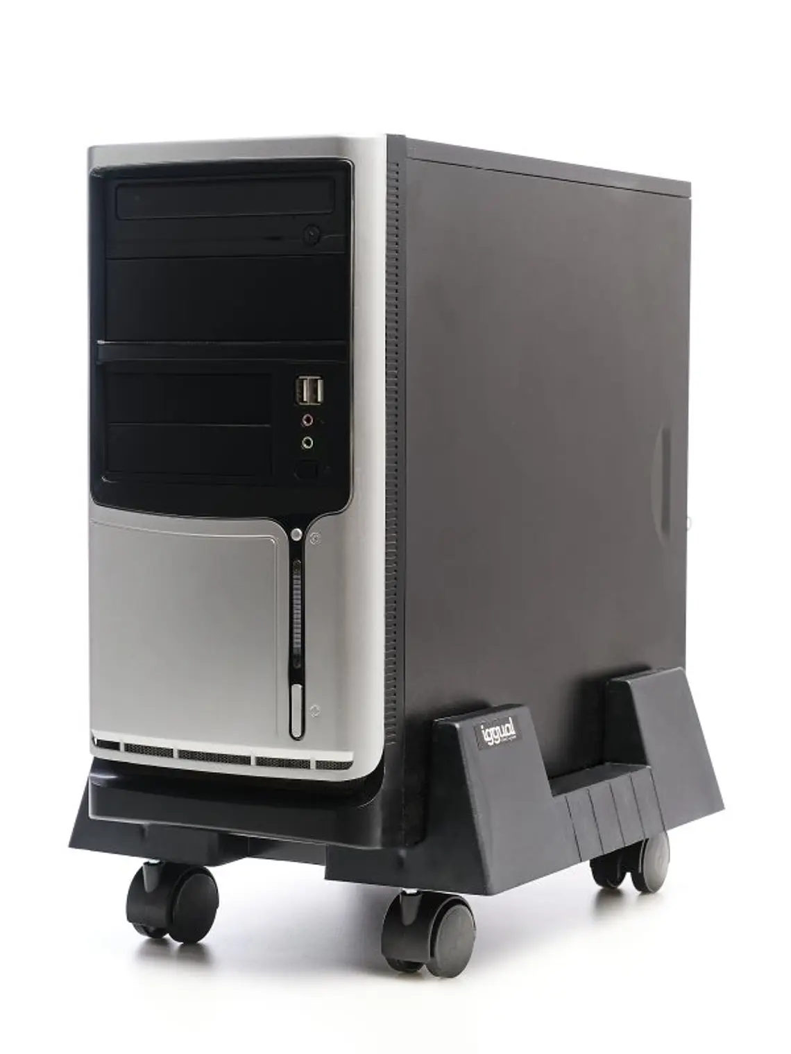 iggual SOP1 Soporte CPU ajustable con ruedas 4