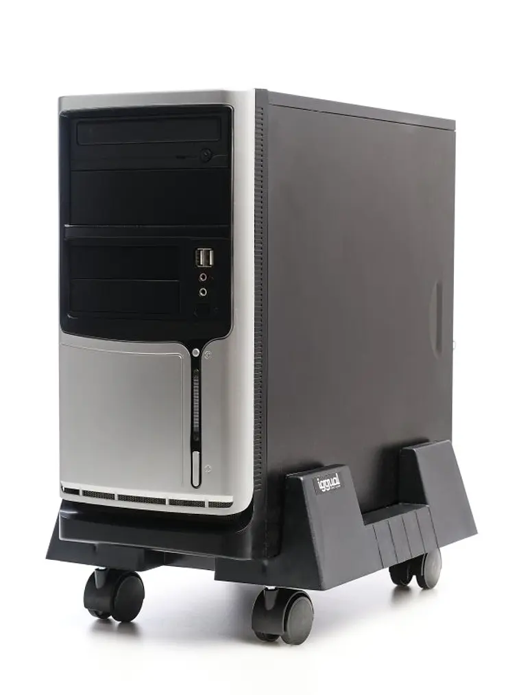 iggual SOP1 Soporte CPU ajustable con ruedas 4