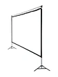 iggual Pantalla exterior portable 120