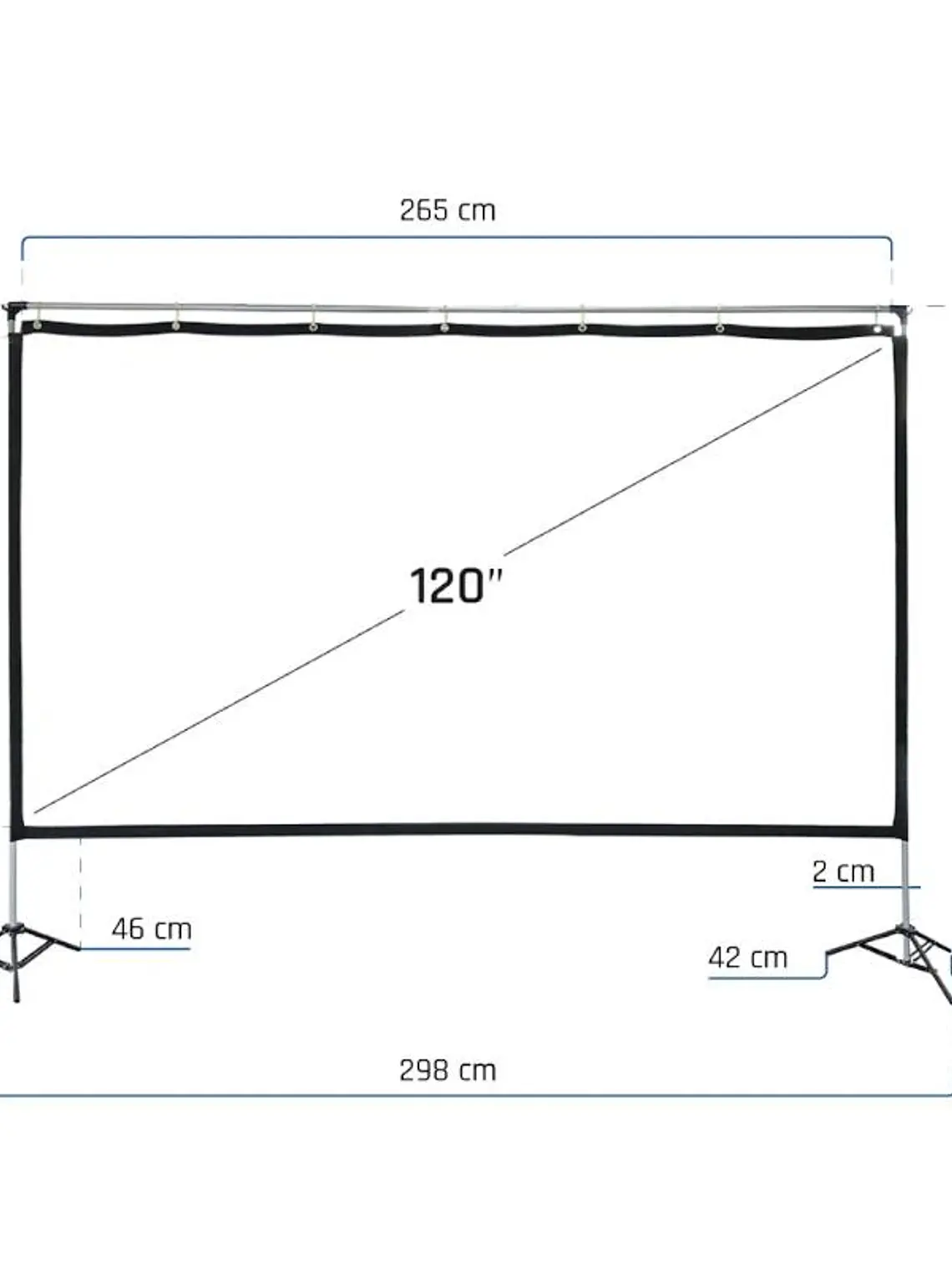 iggual Pantalla exterior portable 120