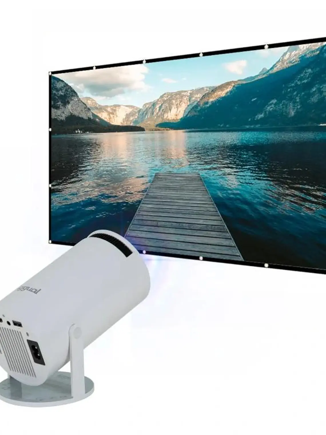 iggual Pack mini proyector + pantalla 120
