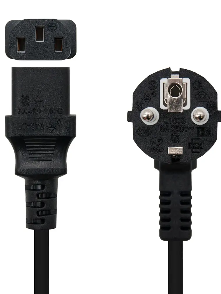 Nanocable Cable Alimentación CPU CEE7/M-C13/H 1.5M 2