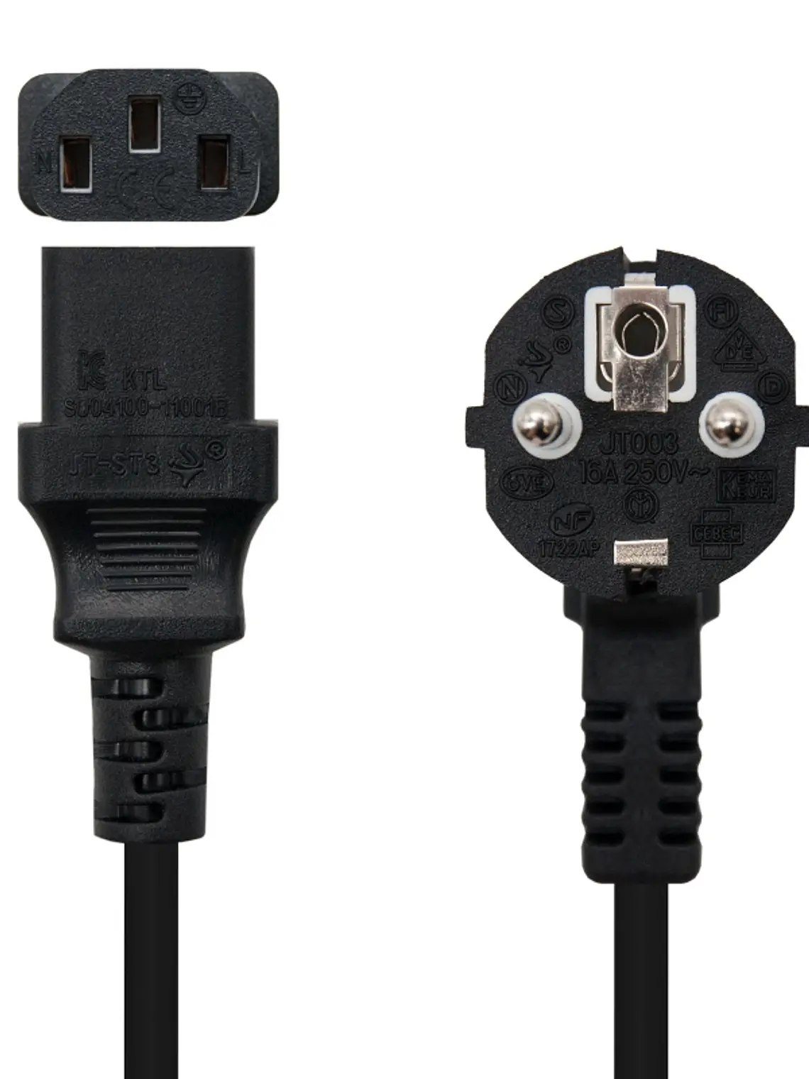 Nanocable Cable Alimentación CPU CEE7/M-C13/H 3 M 2