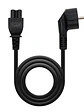 Nanocable Cable Alim. trébol, CEE7 /M-C5/H, 1.5m - Miniatura 1