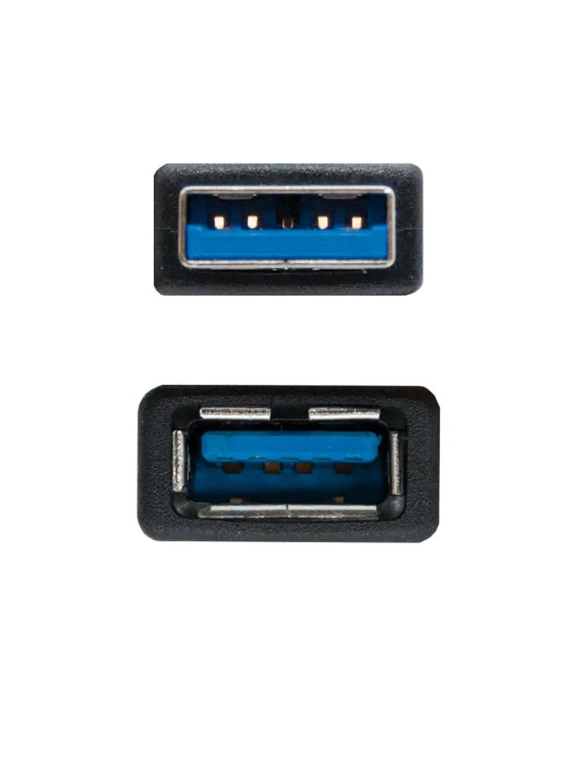 Nanocable Cable USB 3.0 Tipo A/M-A/H Negro 3.0 m 3