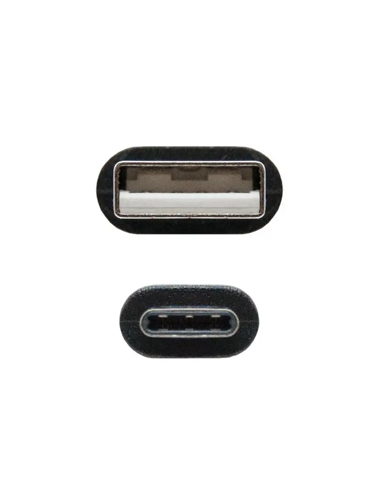 Nanocable Cable USB 2.0 3A Tipo USB-C/M-A/M 0.5 M 3