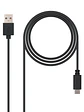 Nanocable Cable USB 2.0 3A Tipo USB-C/M-A/M 1 M - Miniatura 1