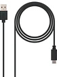 Nanocable Cable USB 2.0 3A Tipo USB-C/M-A/M 2 M - Miniatura 2