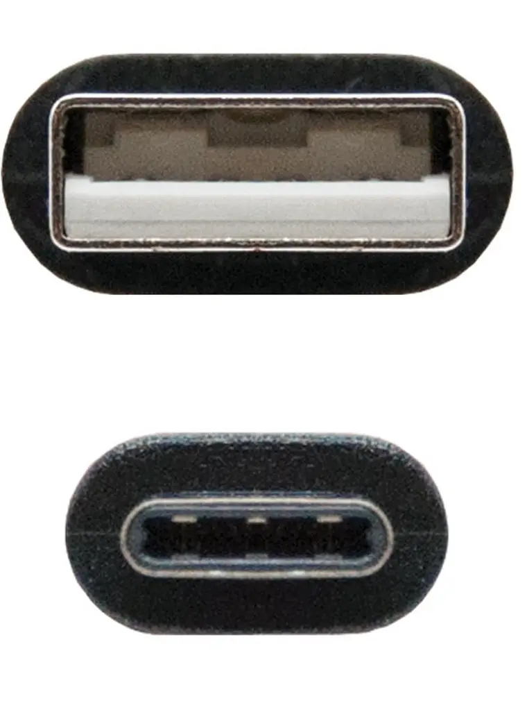 Nanocable Cable USB 2.0 3A Tipo USB-C/M-A/M 2 M 3
