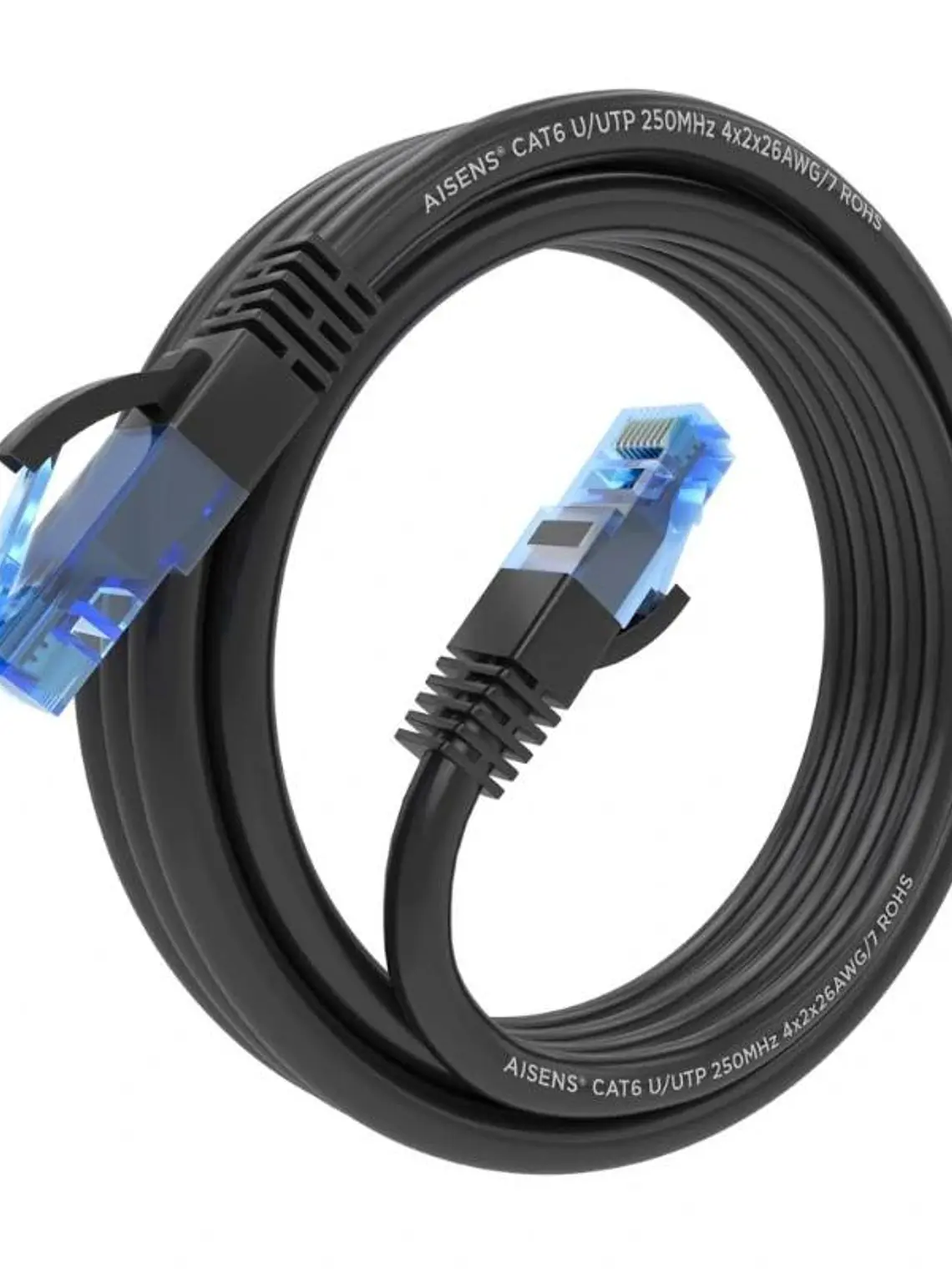 Aisens Cable RJ45 CAT.6 UTP AWG26 CCA Negro 3.0m 2